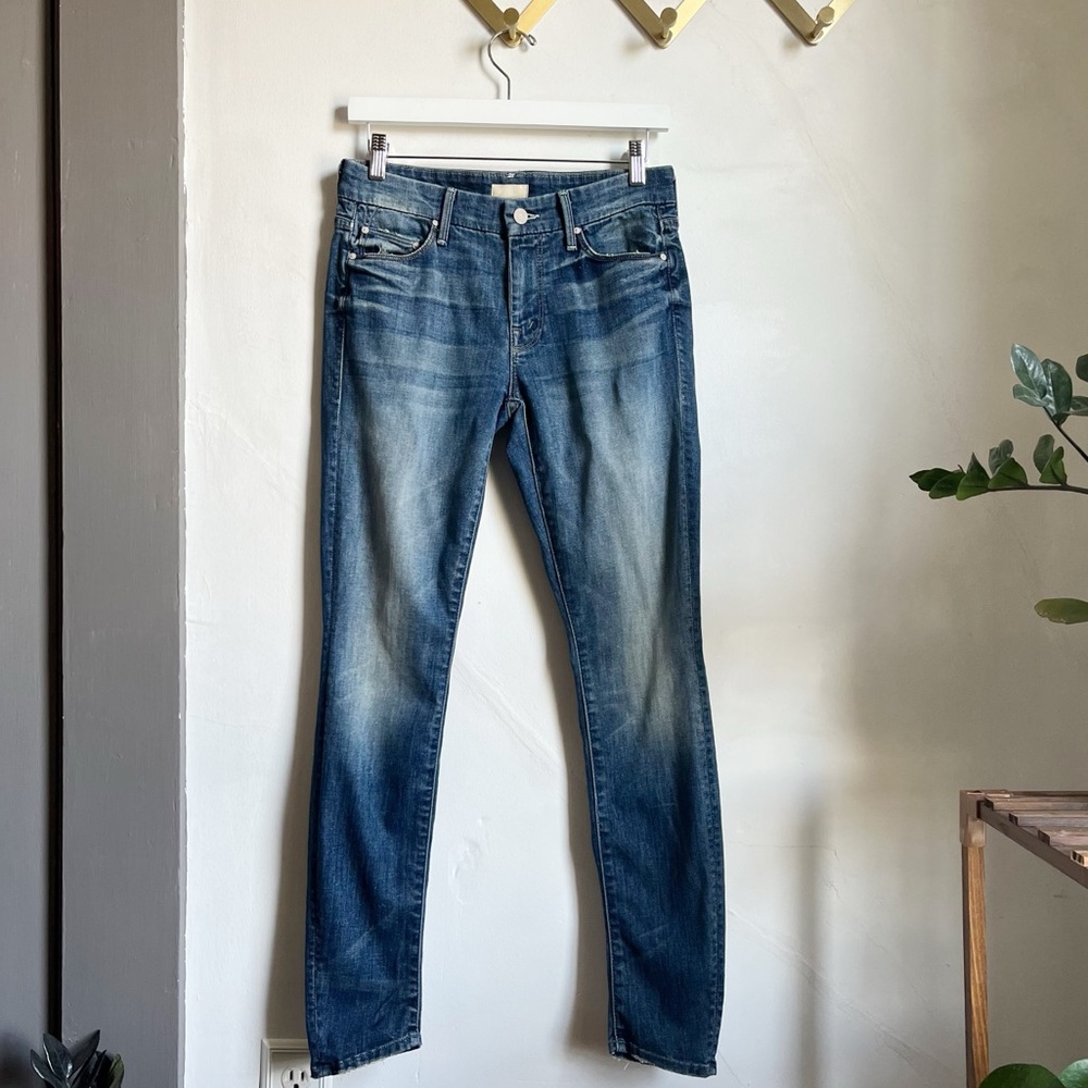 MOTHER Skinny Jeans - Classic Blue
